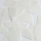 Fishscale Fin Sequin 1.5" Oyster White See-Thru Glossy Matte Reversible Pailette