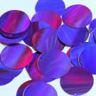 Round Sequin 40mm Deep Purple Lazersheen Reflective Metallic Couture Paillettes