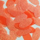 Oval Sequin 1.5" Orange Neon Neon Metallic Sparkle Glitter Texture  Paillettes
