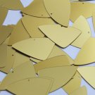 Fishscale Fin Sequin 1.5" Mustard Yellow Matte Satin Metallic Couture Paillettes