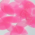 Navette Leaf Sequin 1.5" Pink Neon Transparent Hologram Glitter Sparkle Paillett