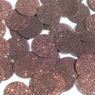 Round Sequin 24mm Chocolate Brown Metallic Sparkle Glitter Texture Paillettes