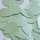 Teardrop Sequin 1.5" Mint Green Opaque Satin Pearl Couture paillette Made in USA