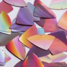 Fishscale Fin Sequin 1.5" Pink Lazersheen Reflective Metallic Couture Paillettes