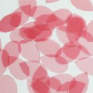 Facet Gem Teardrop Sequin 1.25" Pink Transparent Gloss Matte Reversible Pailett