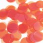 Round Sequin 24mm Orange Melon Transparent Glossy and Matte Reversible Paillette