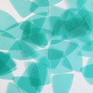 Fishscale Fin Sequin 1.5" Seafoam Blue Green Transparent Glossy Matte Reversible