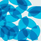Navette Leaf Sequin 1.5" Dark Aqua Blue Transparent Glossy Matte Reversible