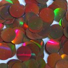 Round Sequin 20mm Center Hole Bronze Brown Lazersheen Reflective Metallic