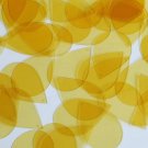 Teardrop Sequin 1.5" Yellow Citrine Transparent Glossy See-Thru Loose Paillettes
