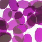 Facet Gem Oval Sequin 1.25" Purple Amethyst Transparent Glossy Matte Reversible