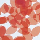 Facet Gem Teardrop Sequin 1.25" Orange Melon Transparent Glossy Matte Reversible