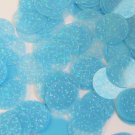 Round Sequin 24mm Light Blue Transparent Hologram Glitter Sparkle Paillettes