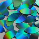 Navette Leaf Sequin 1.5" Aqua Blue Lazersheen Reflective Metallic Paillettes