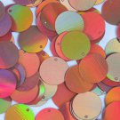 Round Sequin Paillettes 18mm Top Hole Copper Lazersheen Reflective Metallic
