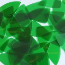 Fishscale Fin Sequin 1.5" Green Transparent Glossy and Matte Reversible Pailette