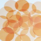 Round Sequin 40mm Peach Pink Transparent Glossy and Matte Reversible Paillettes