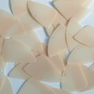 Fishscale Fin Sequin 1.5" Beige Nude Cream Transparent Glossy Matte Reversible