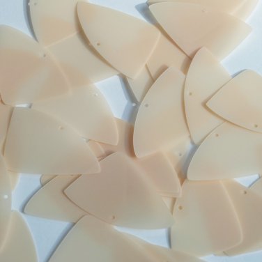 Fishscale Fin Sequin 1.5" Beige Nude Cream Transparent Glossy Matte Reversible