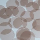 Round Sequin 40mm Taupe Beige Transparent Glossy and Matte Reversible Paillettes