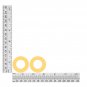 Donut Ring Vinyl Shape 1.5" Orange Go Go Transparent