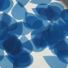 Teardrop Sequin 1.5" Sky Blue Fluorescent Transparent Glossy Matte Reversible