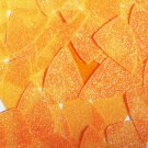 Fishscale Fin Sequin 1.5" Light Orange Neon Metallic Sparkle Glitter Texture