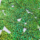 Fishscale Fin Sequin 1.5" Lime Green Hologram Glitter Sparkle. Made in USA