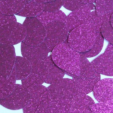 Teardrop Sequin 1.5" Violet Purple Metallic Sparkle Glitter Texture Paillettes