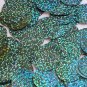 Round Flat Sequin 30mm Light Sapphire Blue Hologram Glitter Sparkle Paillettes