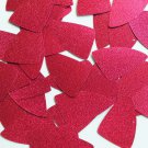 Fishscale Fin Sequin 1.5" Berry Red Pink Metallic Embossed Texture Paillettes