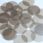 Round Sequin 40mm Light Olive Transparent Satin and Matte Reversible Paillettes