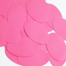 Oval Sequin 2" Bubblegum Pink Opaque Vinyl Loose Couture Paillettes