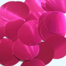 Round Sequin 40mm Fuchsia Pink Metallic Loose Couture Paillettes