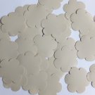 Flower Sequin 1.5" Beige Tan Opaque Vinyl Loose Couture Paillettes