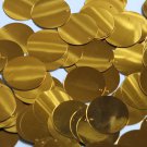 Round Sequin 24mm Brassy Orange Gold Metallic Loose Couture Paillettes