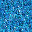 3mm Round Sequins Marine Blue Shimmer Lazer Rainbow Loose Paillettes Made in USA