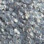 5mm Round Cup Sequins Silver Gray Smoke Semi Frost Rainbow Paillettes