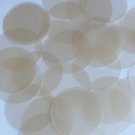 Round Sequin 40mm Ivory Cream Transparent Satin and Matte Reversible Paillettes