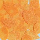 Teardrop Sequin 1.5" Lt Orange Neon Metallic Sparkle Glitter Texture Paillettes