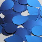 Teardrop Sequin 1.5" Cobalt Blue Matte Satin Metallic Loose Couture Paillettes