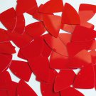 Fishscale Fin Sequin 1.5" Bright Red Opaque Glossy High Shine Couture Paillettes