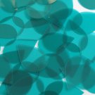 Teardrop Sequin 1.5" Deep Teal Blue Green Transparent Glossy Matte Reversible