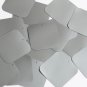 Square Sequin 40mm Silver Gray Metallic Opaque Vinyl Loose Couture Paillettes