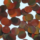 Round Sequin Paillettes 15mm Top Hole Bronze Brown Lazersheen Reflective