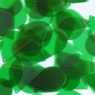 Teardrop Sequin 1.5" Green Transparent Glossy and Matte Duo Two Sided Paillette