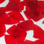 Fishscale Fin Sequin 1.5" Red Transparent Glossy See-Thru Couture Paillettes