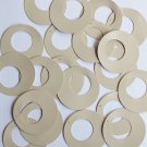 Circle Loop Sequin 1.5" Beige Tan Opaque Vinyl Loose Couture Paillettes