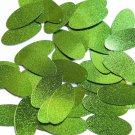 Oval Sequin 1.5" Lime Green Metallic Embossed Texture Loose Couture Paillettes