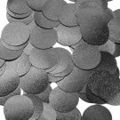 Round Sequin 24mm Black Metallic Embossed Texture Loose Couture Paillettes